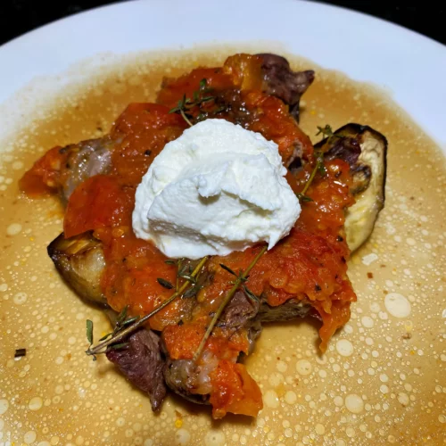 How to make Baked Eggplant with Farmers Cheese